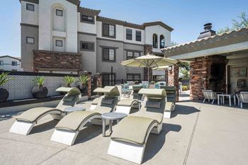 Sundeck and poolside cabanas